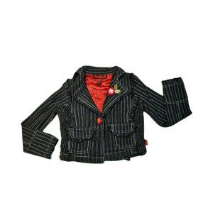 Mim-Pi Girls Crop Blazer Embroidery 4